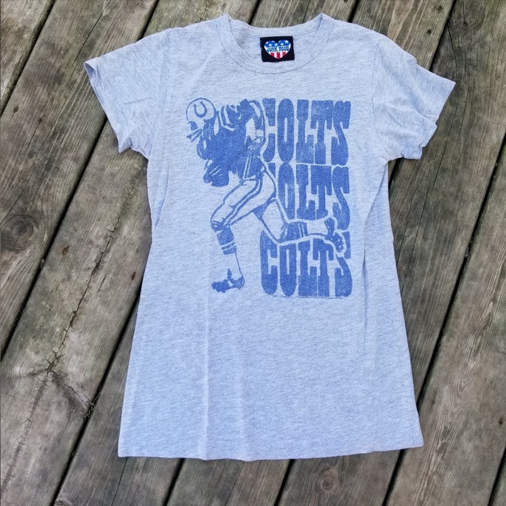 Junk Food Indianapolis Colts Tee - Size XS, Gray